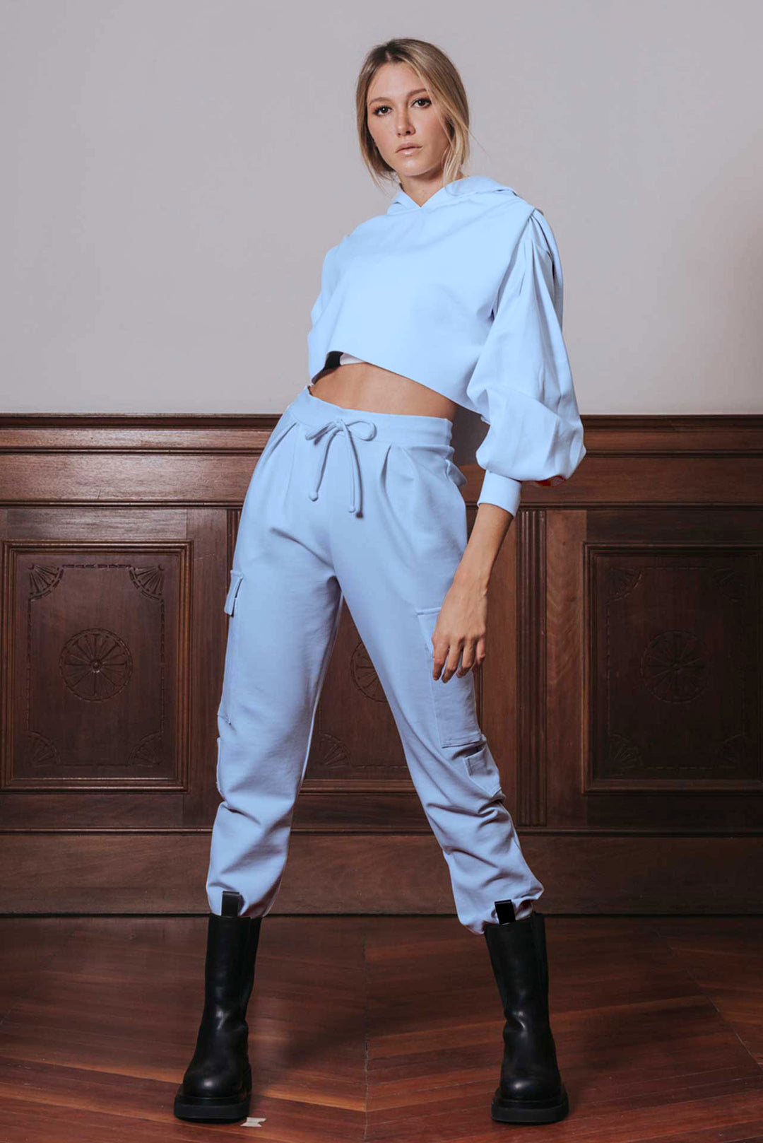 Cargo Jogger Light Blue