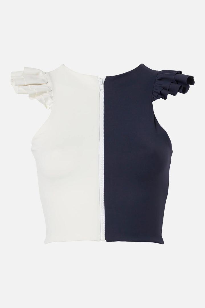 Mila Top Bicolor Chantilly / Navy