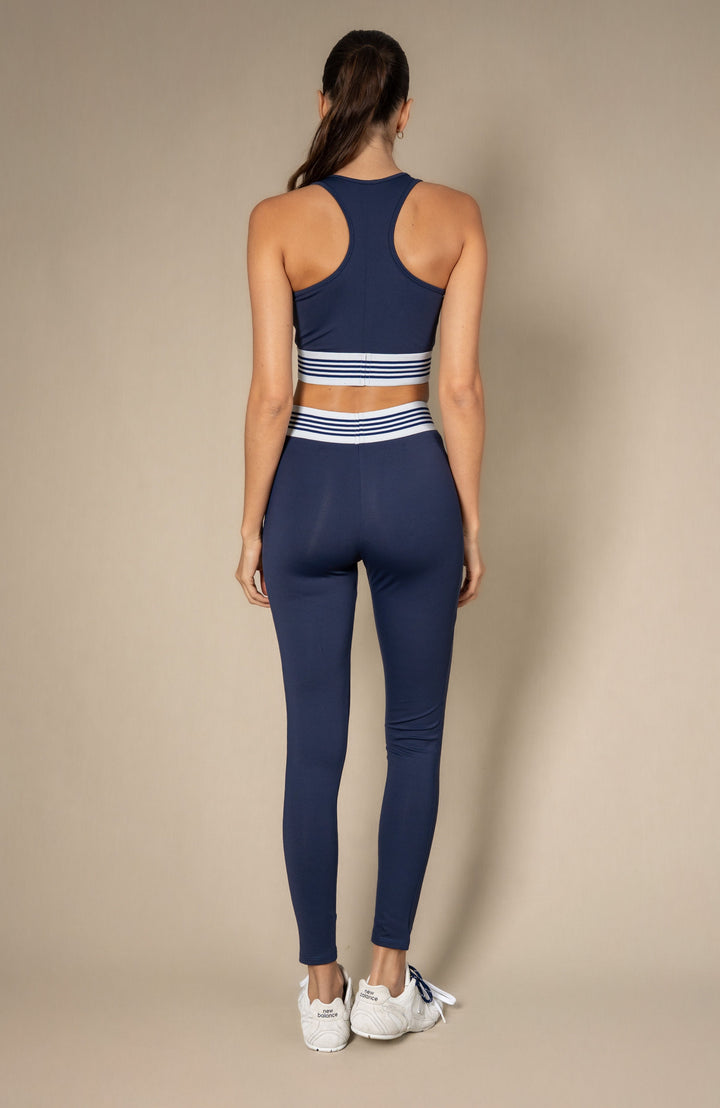 Aime Sports Bra Navy (Grey / Navy Band)