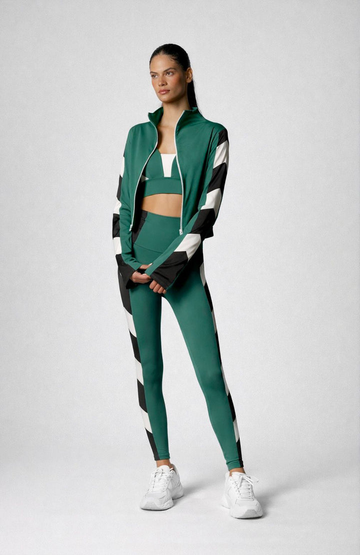 Single Arrow Legging Emerald / Black / Chantilly