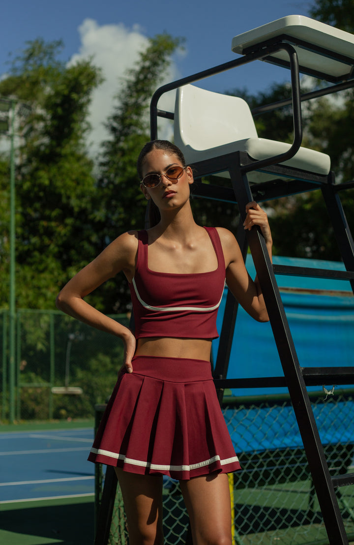 Blair Top Burgundy / Chantilly