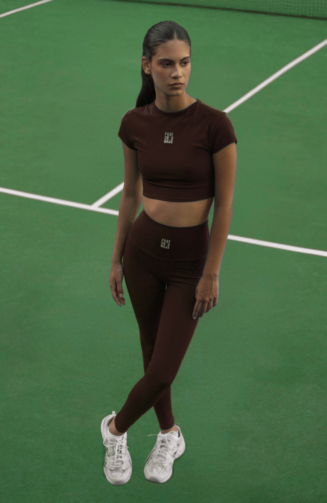 PDB Crop Tee Dark Chocolate