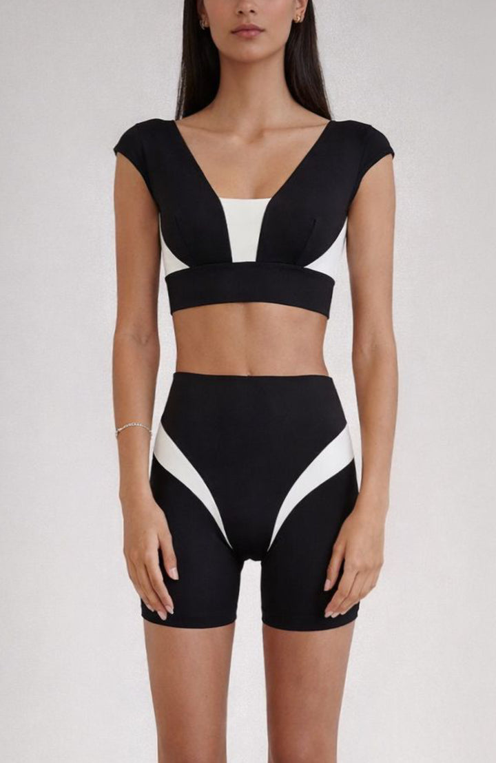 Sienna Top Black / Chantilly