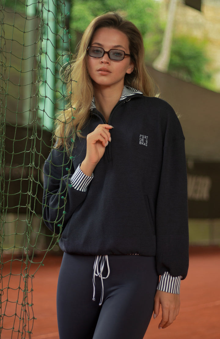 Signature Sweater Navy (Navy / Chantilly Stripes)