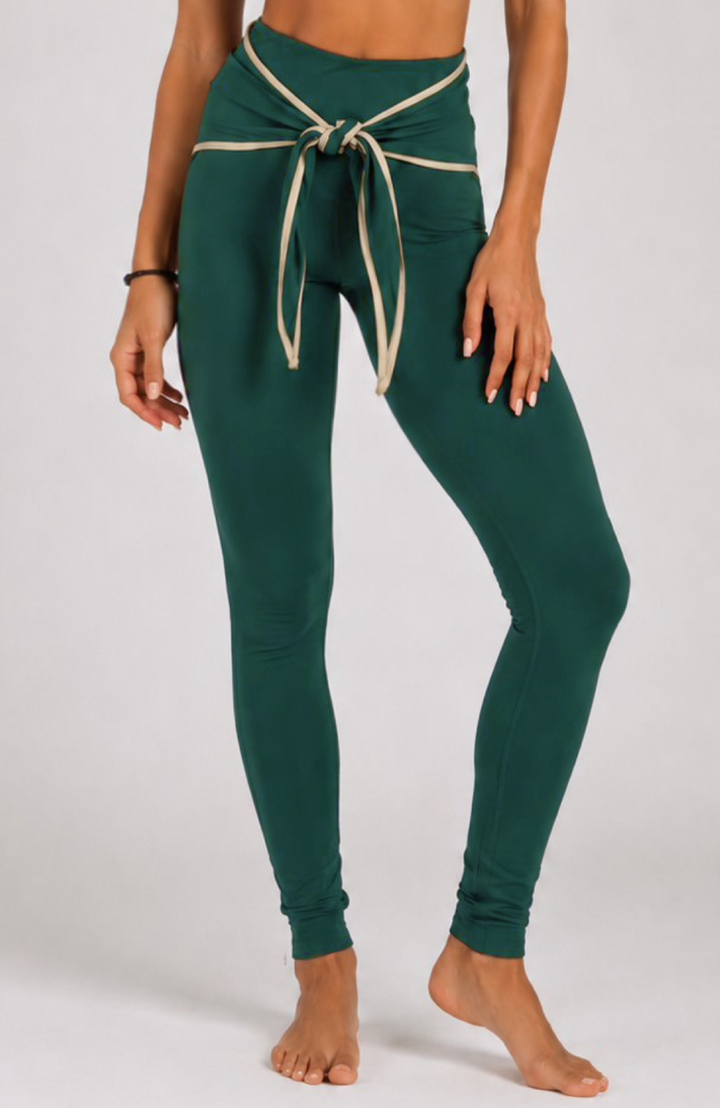 Athena & Wrap Set in Emerald / Juta Green