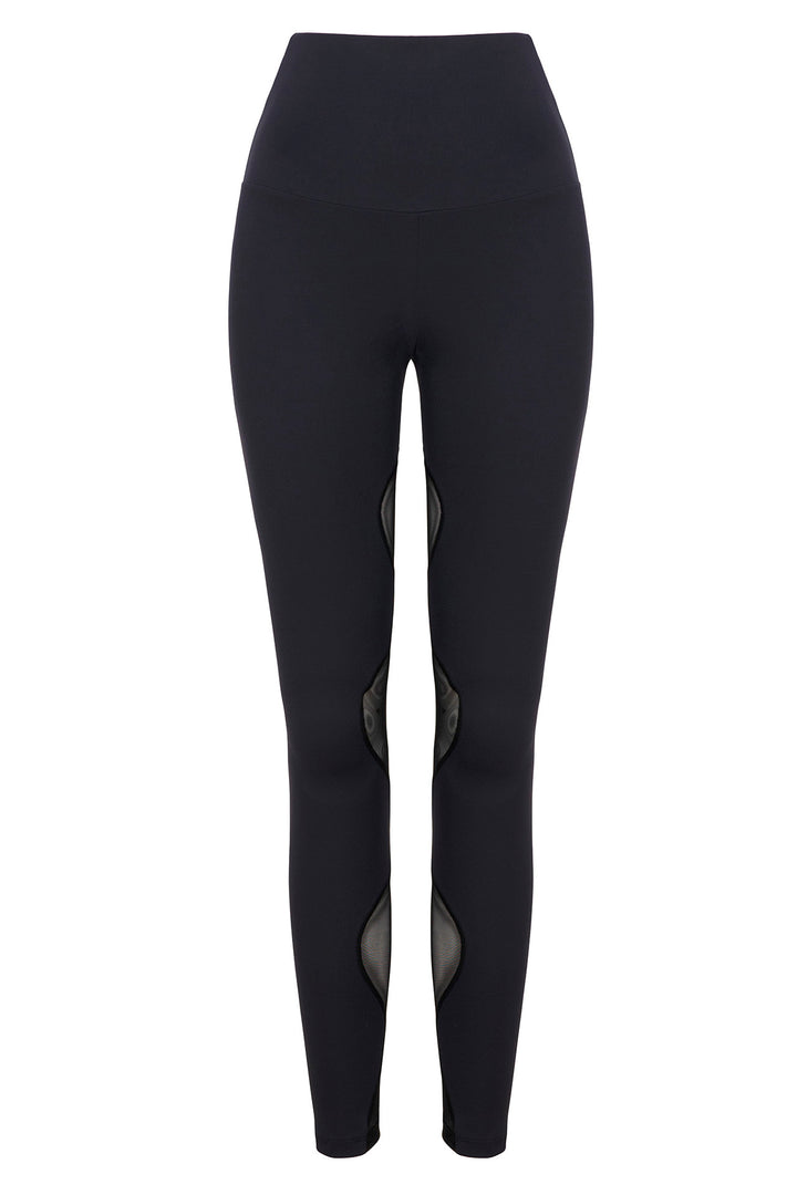 Bubble Mesh Legging Black