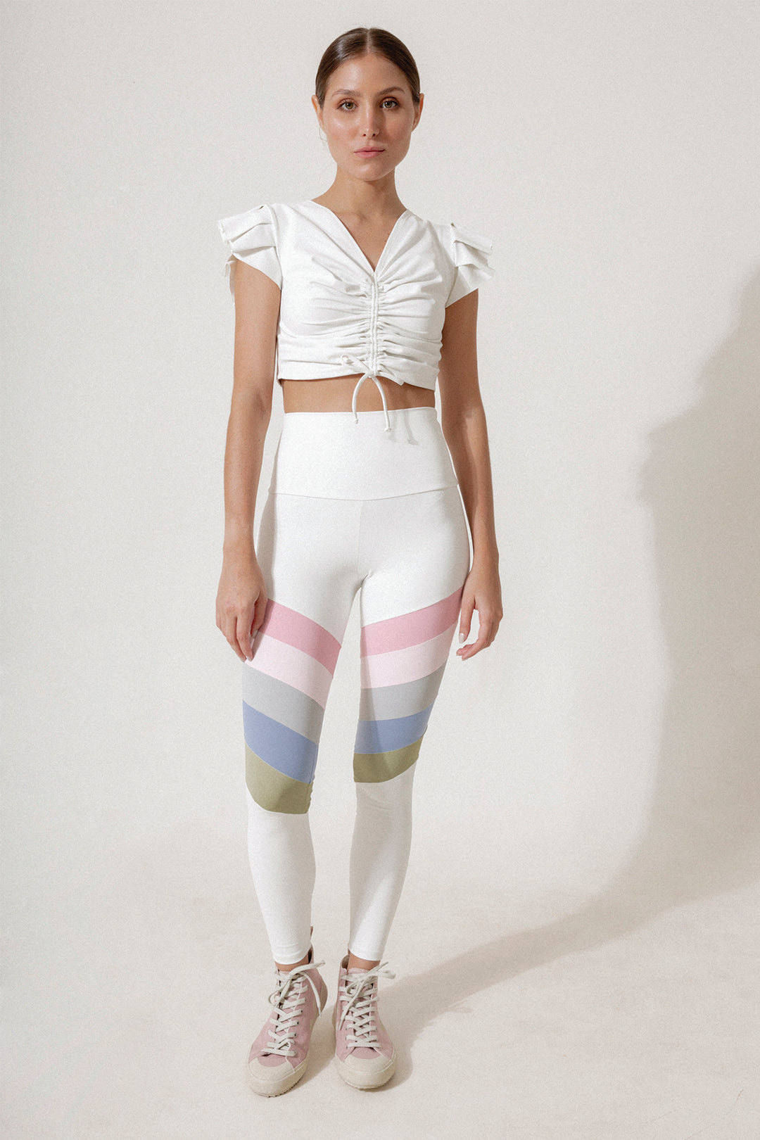 Buy White Cropped Leggings from Next USA